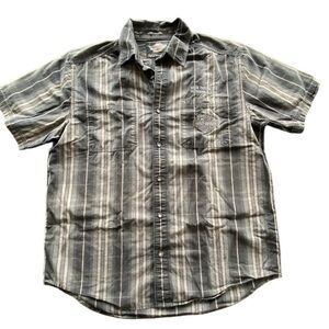 Harley Davidson Inside Passage Ketchikan Alaska Short Sleeve Button Down Shirt